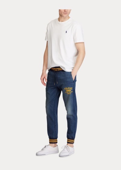 Calças Jogger Polo Ralph Lauren Stretch Denim Homem 07521-UBIT